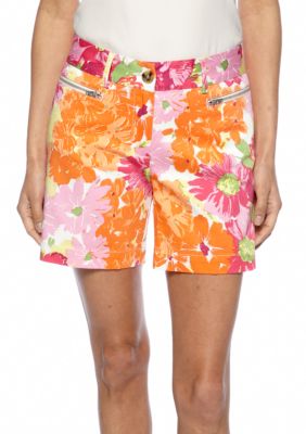 Skye's the Limit Petite Mediterraneo Floral Print Short