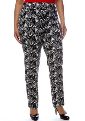 Skye's the Limit Plus Size Printed Straight Leg Jean