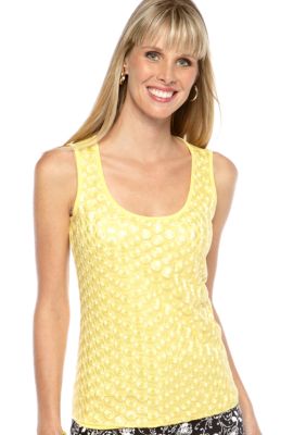Skye's the Limit Petite Modern Retro Rosette Tank
