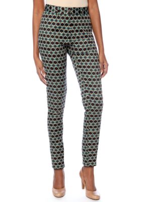 Skye's the Limit Petite Elegant Explorer Printed Neat Pants