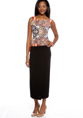 Skye's the Limit Impulsive Printed Side Tie Tank Top