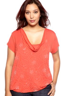 Skye's the Limit Plus Size Impulsive Drape Neck Knit Top
