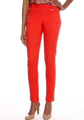 Skye's the Limit Petite Impulsive Slim Ankle Pant with Zipper Pockets