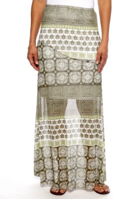 Skye's the Limit Wish You Were Here Mesh Layered Skirt