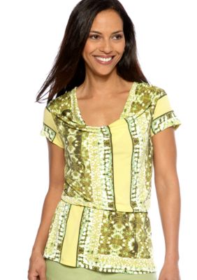 Skye's the Limit Wish You Were Here Printed Blouson Tunic