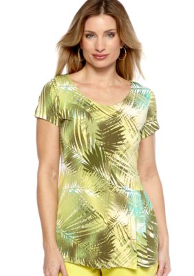 Skye's the Limit Wish You Were Here Rouched Top