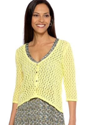 Skye's the Limit Wish You Were Here Hi Low Cardigan