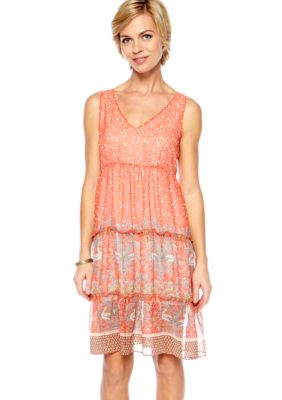 Skye's the Limit Blossom Time Tiered Dress