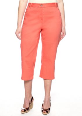 Skye's the Limit Plus Size Blossom Time Lace Back Crop Pant
