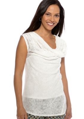Skye's the Limit Essential Twist Cowl Neck Top