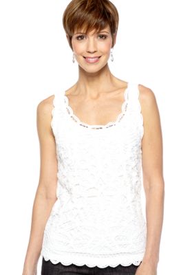 Skye's the Limit Essential Crochet Lace Tank