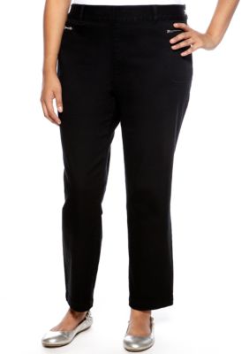 Skye's the Limit Plus Size Essential Zip Pocket Skinny Jean