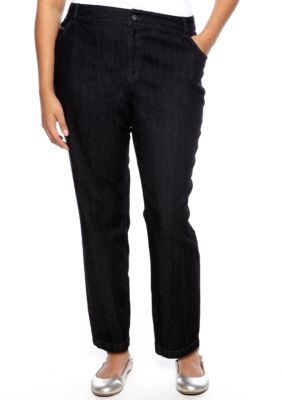 Skye's the Limit Plus Size Essential Zip Pocket Skinny Jean