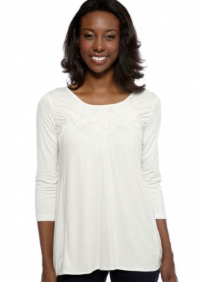 Skye's the Limit Petite Essential Trellis Top