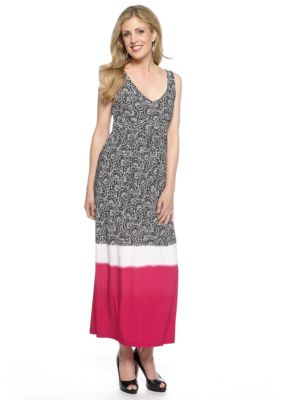 Skye's the Limit Pop Art Printed Empire Maxi Dress