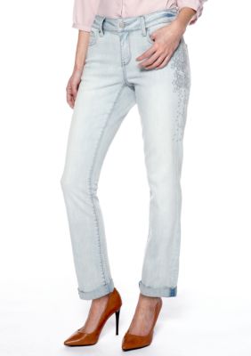 DKNY Jeans Rolled City Jean with Top Stitching