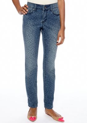 DKNY Jeans Mosaic Lace Print Jegging
