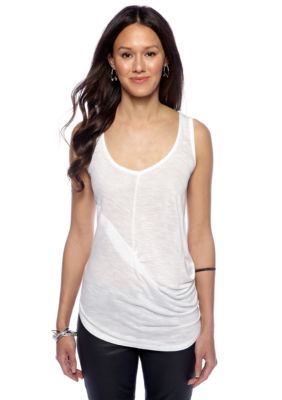 DKNY Jeans Knit Tank with Drape