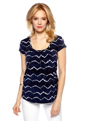 DKNY Jeans Tie Dye Zig Zag Top