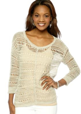 DKNY Jeans Open Work Sweater