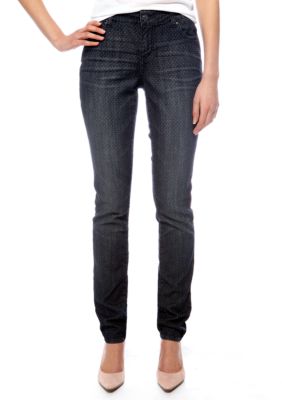 DKNY Jeans Flat Front Microfiber Dobby Short