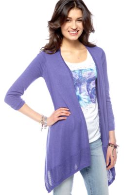 DKNY Jeans Mesh Stitch Cardigan