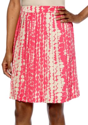 Harper and Gray Printed Pleated Skirt