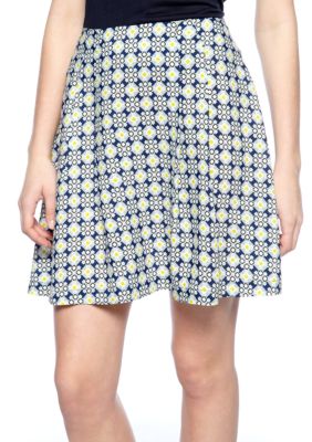 Harper and Gray Printed Pleated Skirt
