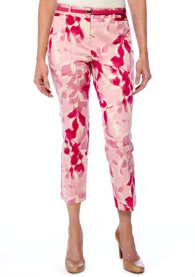Madison Printed Sateen Ankle Pant