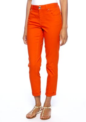 New Directions Weekend Roll Cuff Jewel Embellished Jeans