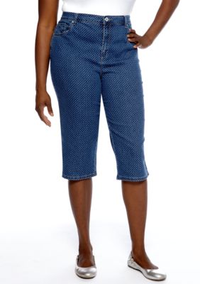 Gloria Vanderbilt Plus Size Amanda Belted Capri