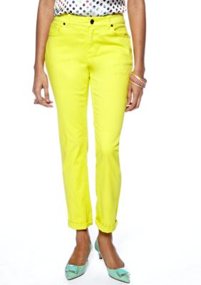 CYNTHIA Cynthia Rowley 5-Pocket Roll Cuff Jean