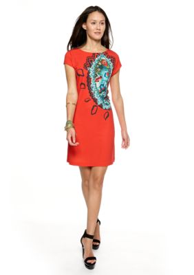 CYNTHIA Cynthia Rowley Cap Sleeve Shift Dress