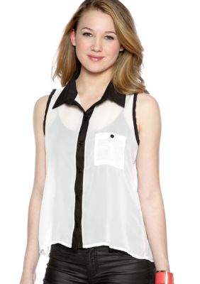 Grass Sleeveless Camp Shirt