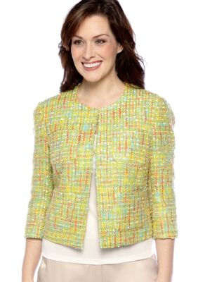 Zacharee Four-Pocket Tweed Jacket