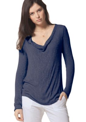 C&C California Long Sleeve Cowlneck Top