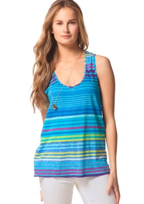C&C California Stripe Scoop Neck Tank