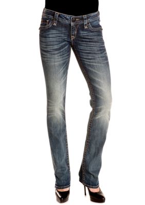 Rock Revival Essie Flap Pocket Straight Leg Jean