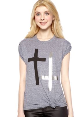Chord Stud Cross Tee Tunic
