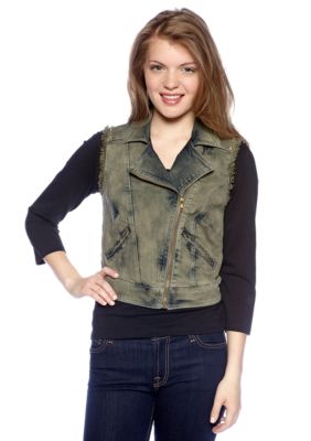 Chord Frayed Motorcycle Vest