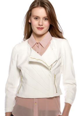Chord White Moto Jacket