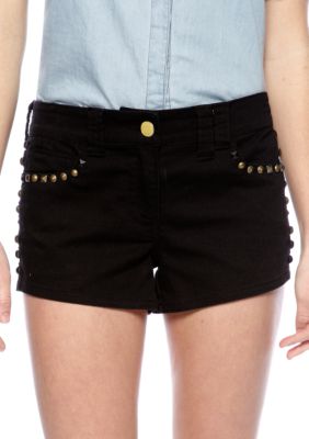 Chord Short Shorts with Studs
