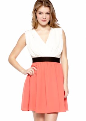 Chord Color Block Dress