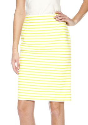 Isaac Mizrahi New York Stripe Pencil Skirt