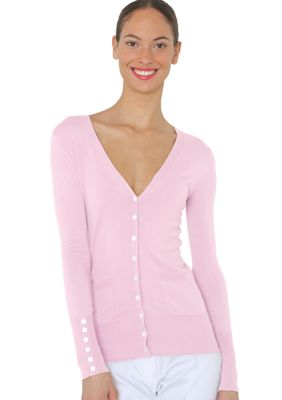 Isaac Mizrahi New York Cuffed Cardigan with Front Pockets
