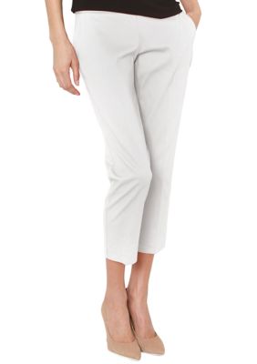 Isaac Mizrahi New York Stretch Sateen Ankle Pant