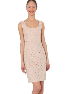 Isaac Mizrahi New York Circle Eyelet Shift Dress