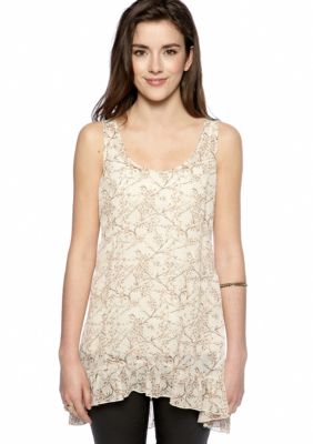 Lily White Ditsy Floral Tank