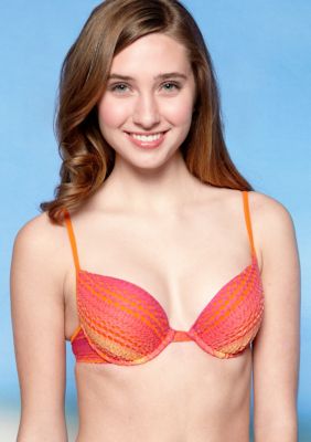 Hobie Ombre Crochet Push Up Underwire Bra Top