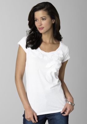 Calvin Klein Jeans Embellished Cap Sleeve Tee